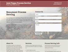 Tablet Screenshot of jamipeppoprocessservice.com